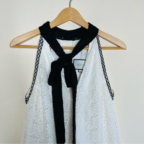 Alexis Genevieve Dress in Black & White Lace - Picture 8 of 15